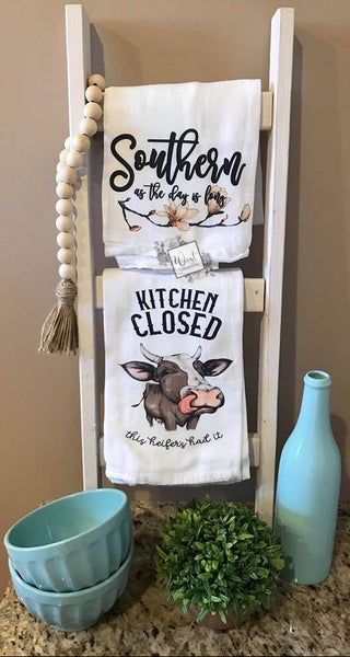 Southern As The Day Is Long Tea Towel