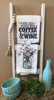 Coffee & Wine Tea Towel
