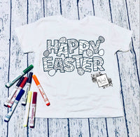 Youth Coloring Easter Shirts