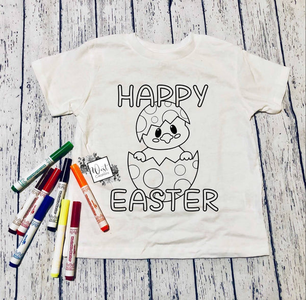 Youth Coloring Easter Shirts