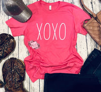 XOXO Valentines Day Shirt. Youth and Adult.